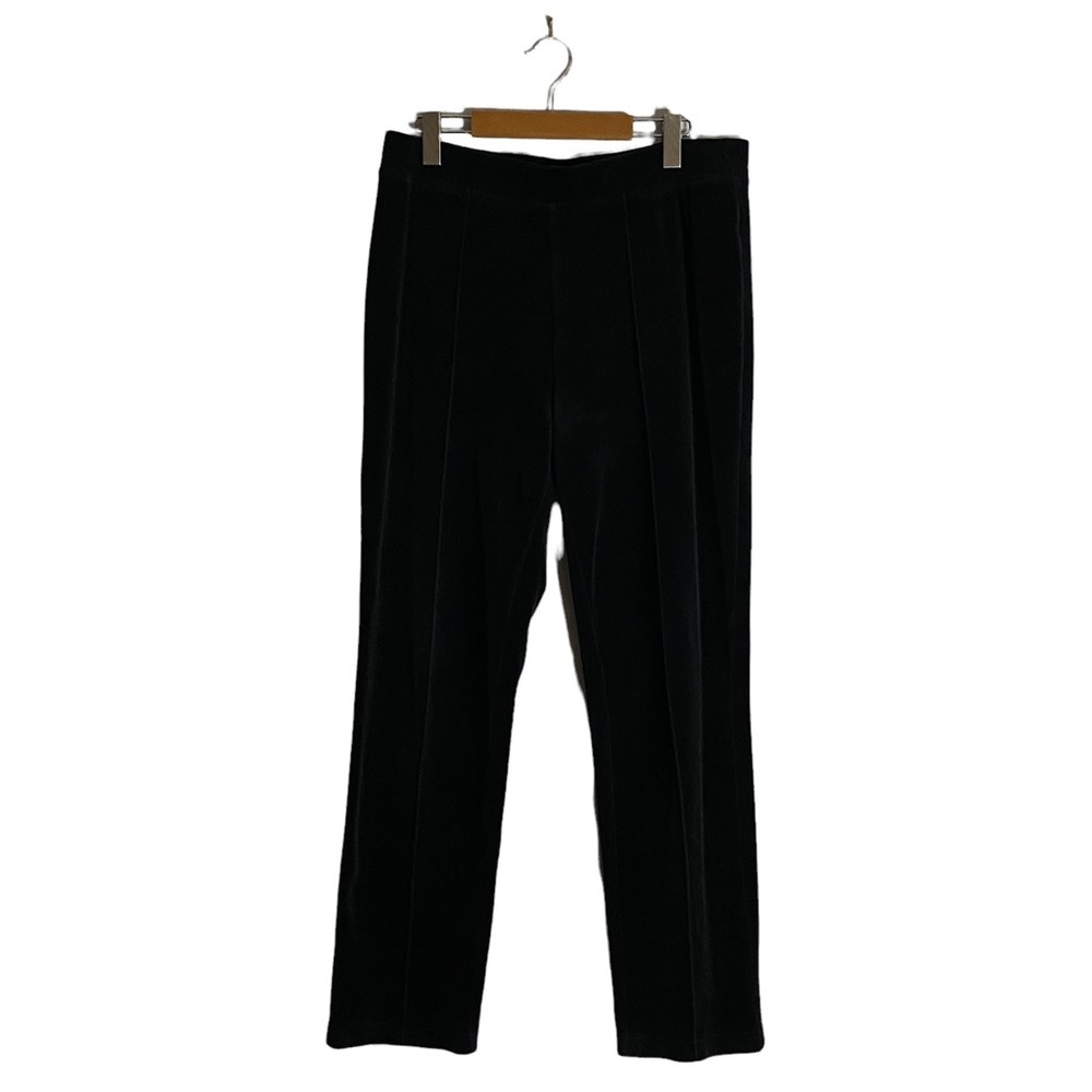 Zenergy by Chicos Women's Black Velour Pants